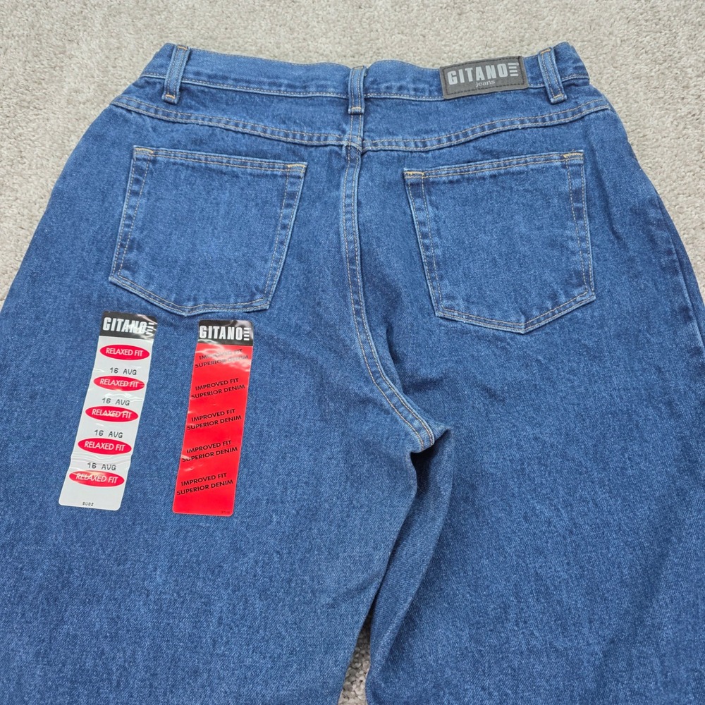 New Vintage Gitano Relaxed Fit Jeans Womens 16 AVG Medium Wash High Rise GM601DS